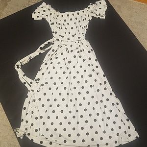 Women polka dot dress